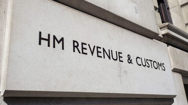 HMRC (Her Majesty Revenue and Customs) sign in London, UK. 