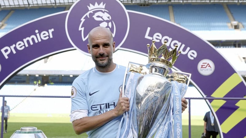 Football manager and innovator Pep Guardiola, who has just celebrated winning his third Premier League title with Manchester City 