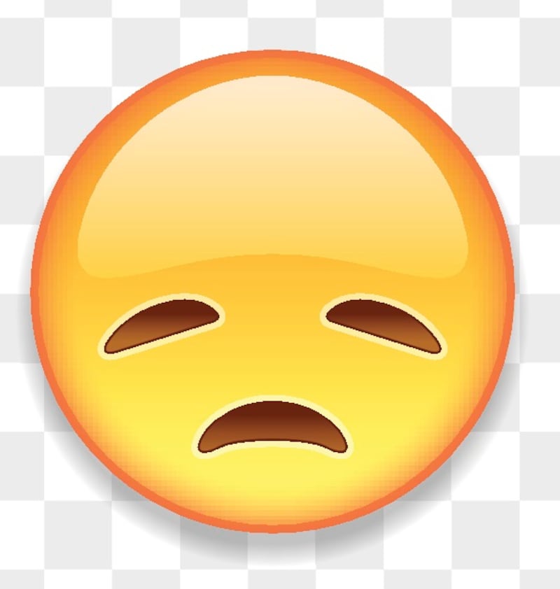 A down in the dumps emoji