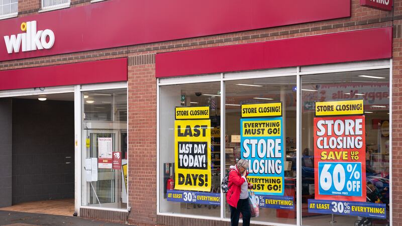 Customers walk past Wilko in Brownhills near Walsall, one of the first Wilko stores to close (Joe Giddens/PA)