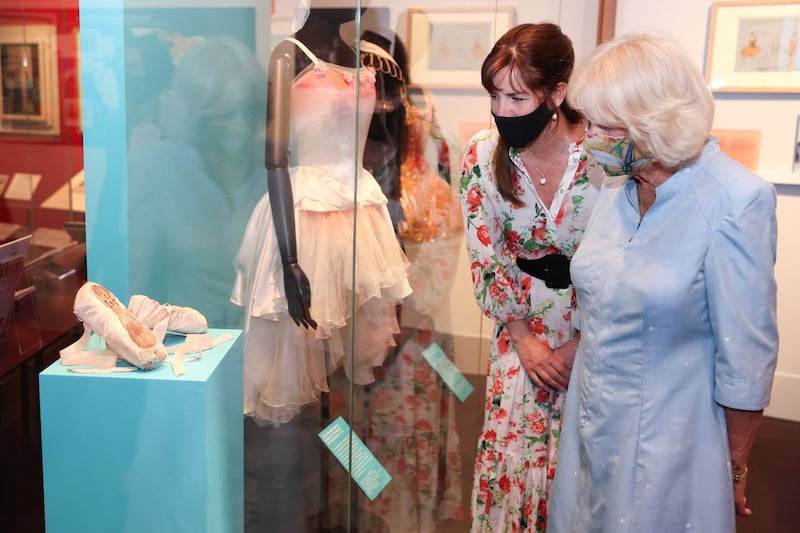 The Duchess of Cornwall visit to Royal Academy of Dance exhibition
