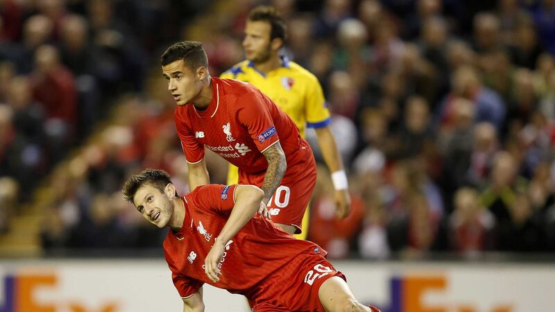 Adam Lallana misses a chance to put Liverpool back in front against Sion on Thursday night<br />Picture: PA&nbsp;