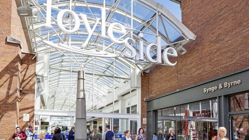 The Foyleside Shopping Centre in Derry city centre. 