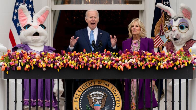 President Joe Biden and First Lady Jill Biden welcomed 30,000 visitors to the White House on Easter Monday.