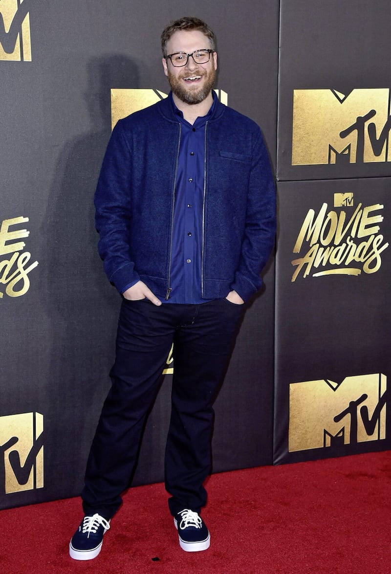 Seth Rogen at the MTV Movie Awards. Picture by Jordan Strauss