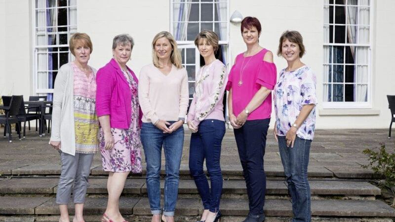 Breast cancer ambassadors - (l-r) Suzi Waterworth, Louise Dempsey, Elaine Wolstenholme, Ashley Hurst, Clair Waterson and Mireille McNutt 