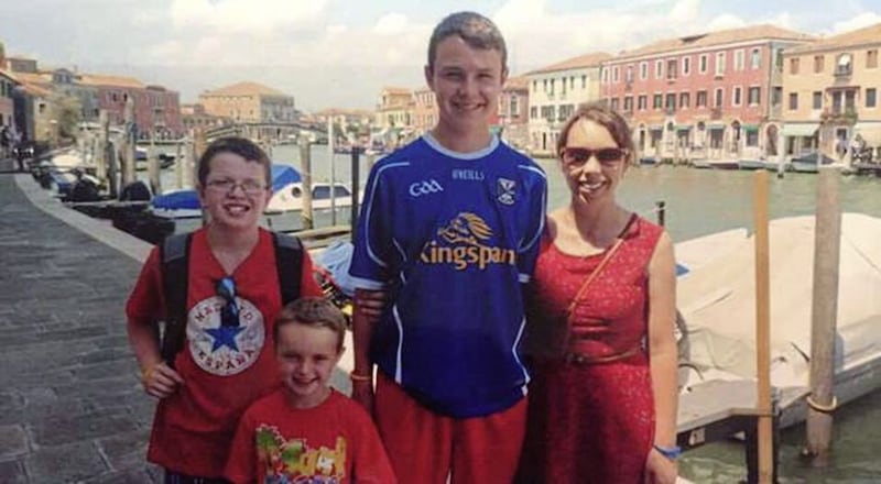 Clodagh Hawe and her children Liam (13), Niall (9) and Ryan (6) who were murdered by Alan Hawe, who took his own life 
