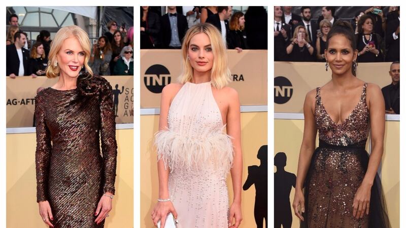 The bright tones were a change from the all-black Golden Globes earlier this month.