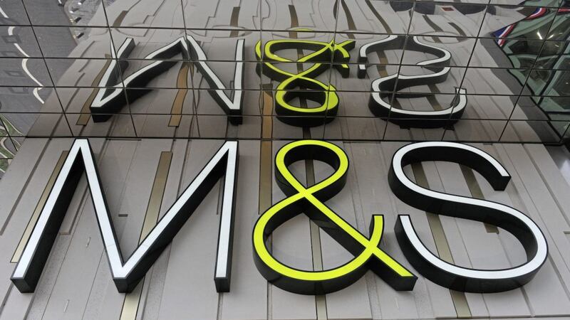 High street retailer Marks &amp; Spencer saw sales slide 2.1 per cent to &pound;4.86 million in the six months to the end of September 