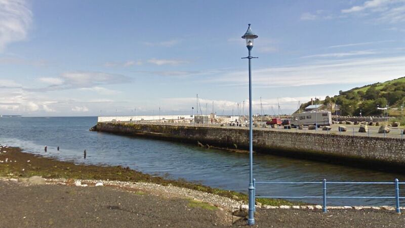 A rescue operation took place at Glenarm, Co Antrim, on Thursday afternoon. Picture: Google Maps