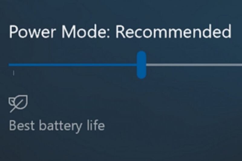 Windows 10 is to let users choose between longer battery life and better performance