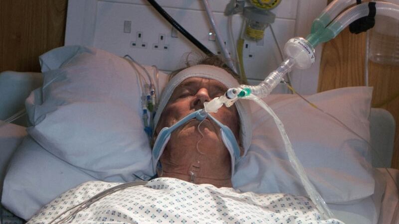 Ken Barlow is fighting for his life in hospital.