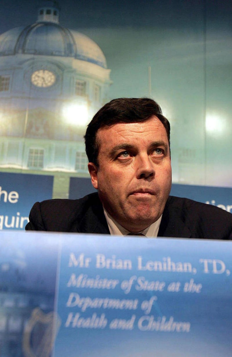 Former minister for finance in the Republic, Brian Lenihan 