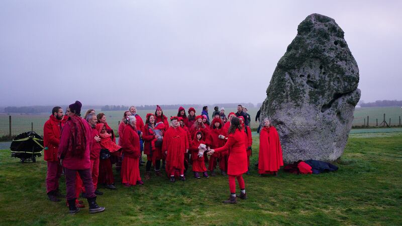 Around 4,500 people were at Stonehenge to mark the shortest day.