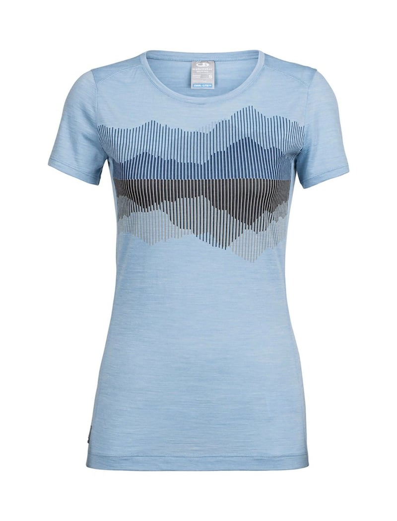 Women&rsquo;s Cool-lite Sphere Short Sleeve Low Crew Cook Reflected T-shirt, &pound;60, Icebreaker. 