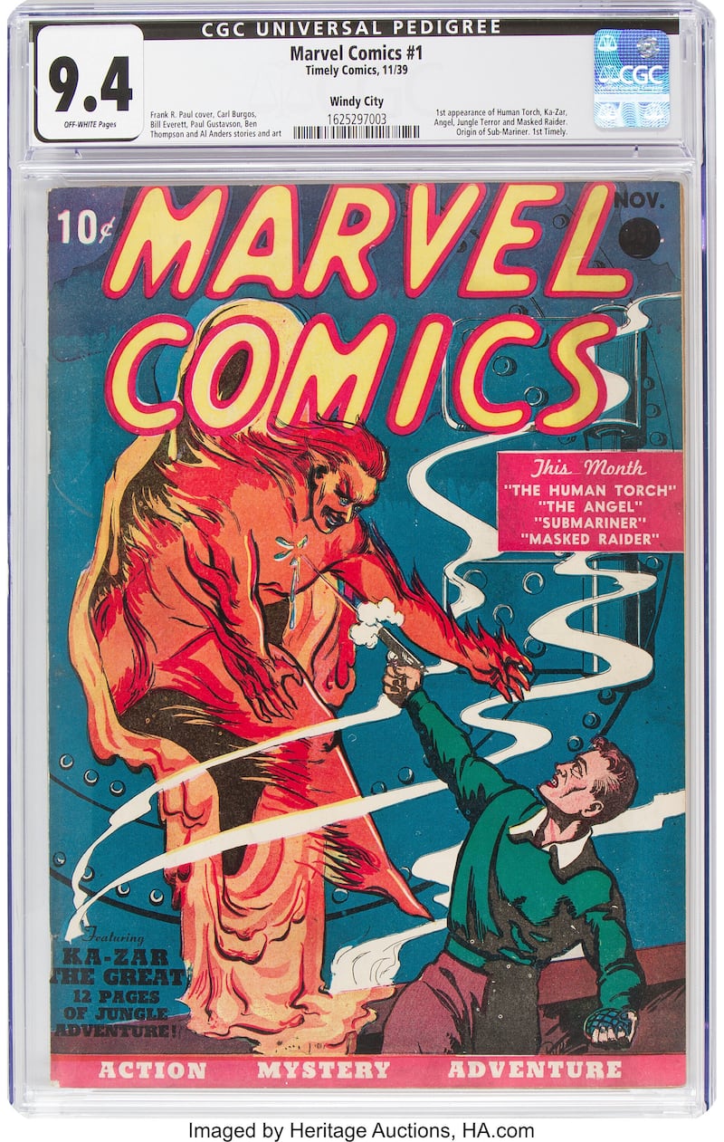 The first Marvel Comics comic book