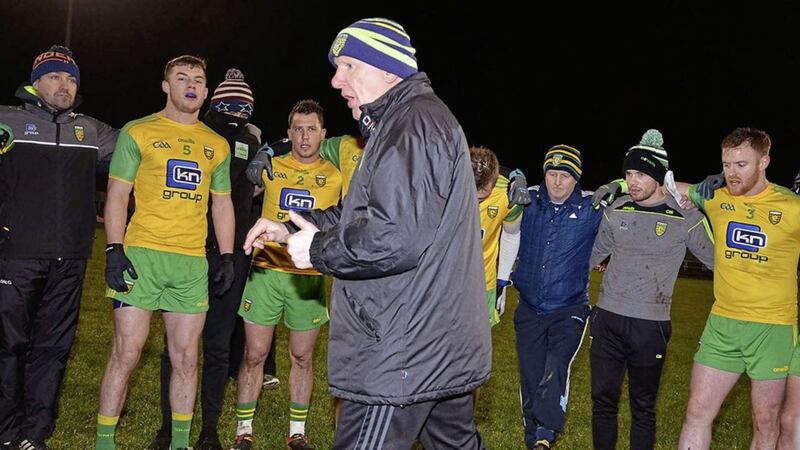Declan Bonner, in his second spell as Donegal manager, has adopted a more attacking approach than in recent years. 