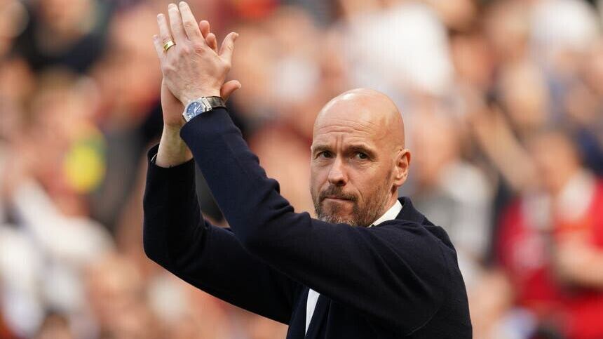 Erik ten Hag’s Manchester United ended the Premier League season with a win against Fulham (Martin Rickett/PA)