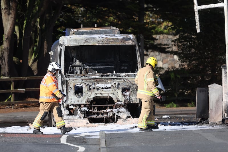 Oil tanker fire extinguished in Lurgan