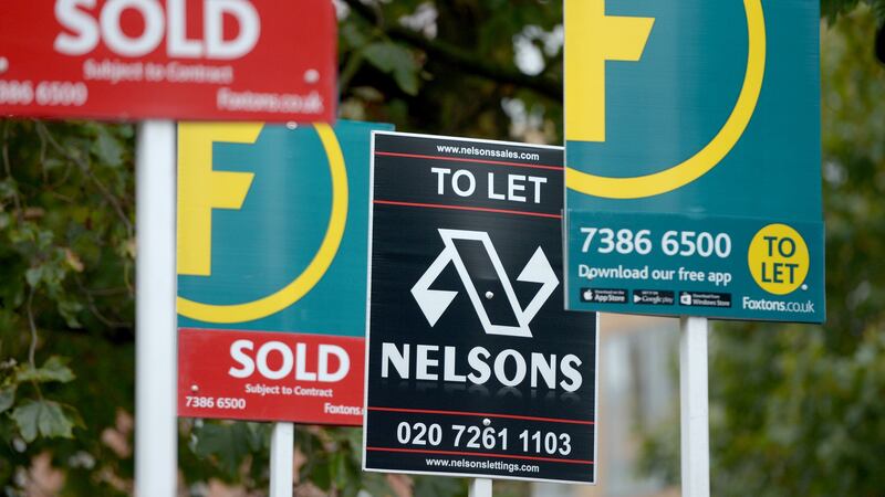 The estimated number of house sales taking place fell by 16% in August compared with the same month a year earlier, according to HM Revenue and Customs figures (Anthony Devlin/PA)
