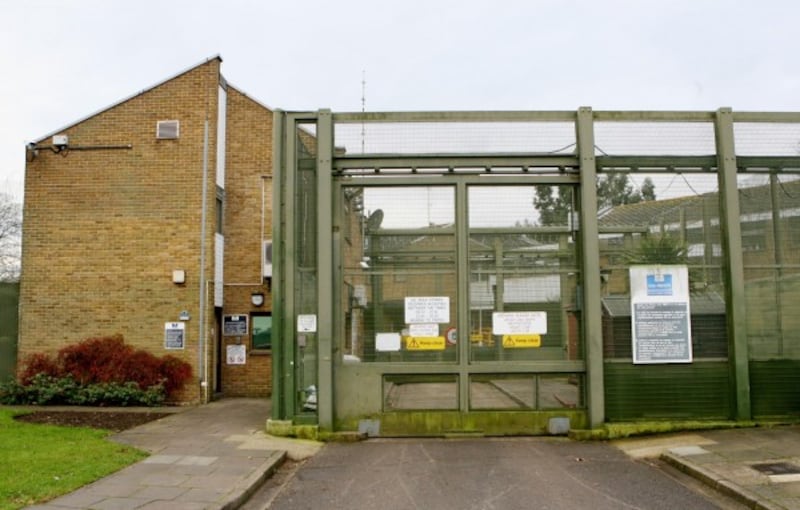 the entrance to HMP Cookham Wood