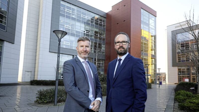 Pictured at today&#39;s announcement in Belfast that Expleo Ireland will invest &pound;1.3m in its workforce and create 30 jobs in Northern Ireland are: Rob McConnell, director and global head of Digital Labs, Expleo; and Scott Armstrong, sales director, Northern Ireland, Expleo 