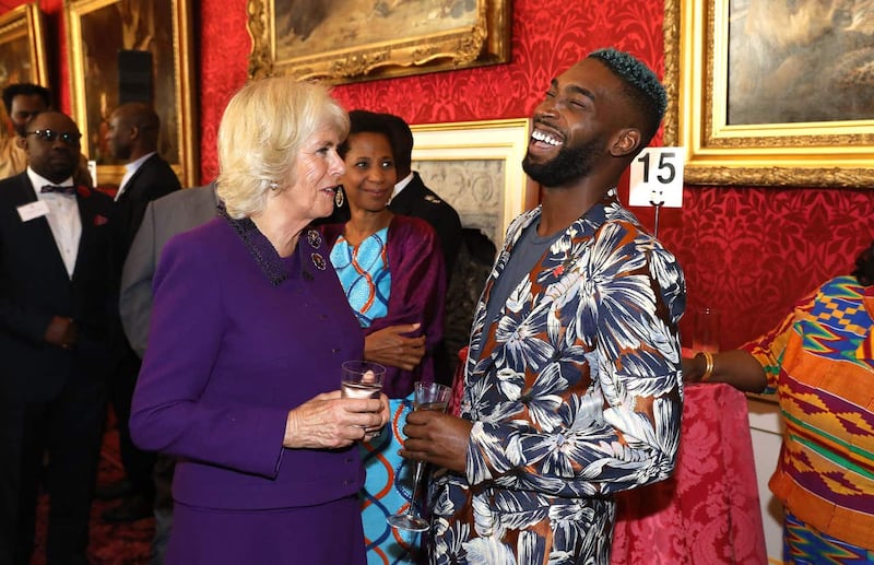 The Duchess of Cornwall with Tinie Tempah 