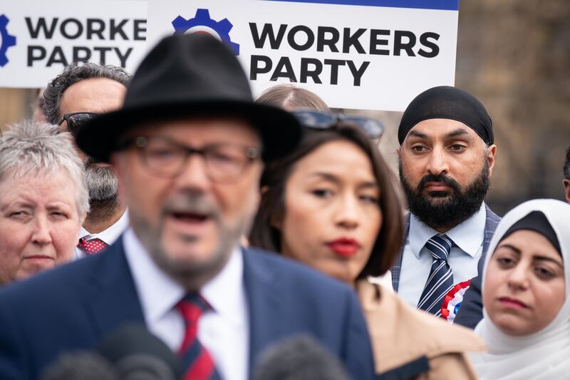 Monty Panesar, back right, said he did not think Labour was representing working-class people