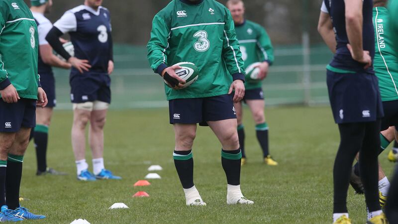 Ireland's Cian Healy during a training session on Tuesday<br />Picture by PA&nbsp;