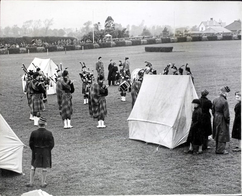 European Pipe Band Championship on June 26, 1935. Photo by Ancestry.co.uk and Getty Images Archive 