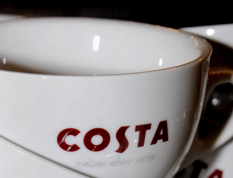 Costa coffee cups.