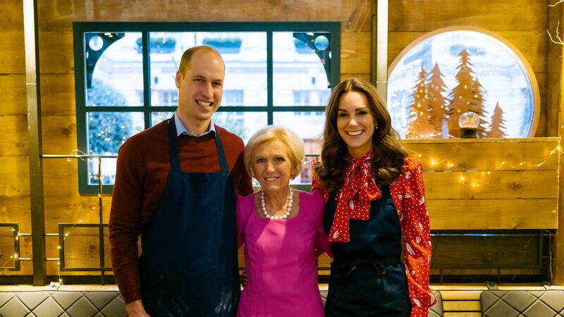 The Duke and Duchess of Cambridge appear on the TV star’s festive special, A Berry Royal Christmas.