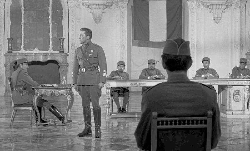 Paths of Glory is part war movie part courtroom drama 