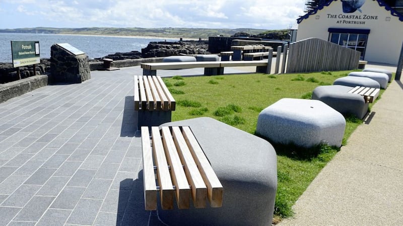 A major public realm scheme has been carried out in Portrush including new lighting and street furniture 