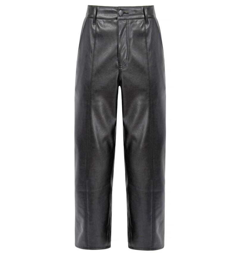 &nbsp;V by Very Faux Leather Slim Cigarette Trousers, &pound;30, available from Very