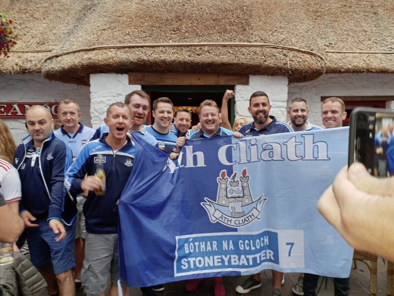 Dublin fans descended on Omagh for the match 
