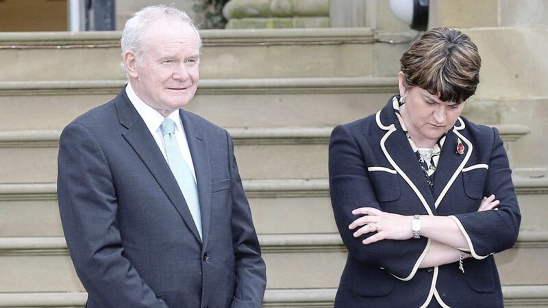 Martin McGuinness has turned up the heat on Arlene Foster. Picture by Hugh Russell 