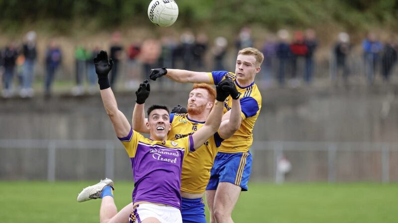 Brandon Horan (right) says the current Enniskillen Gaels team is striving to return the club to its previous level of being a force in Ulster. Picture: Donnie Phair 