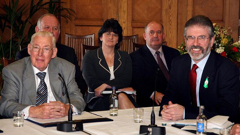 Sometimes old photos, like this one taken in March 2007 of Ian Paisley and Gerry Adams shortly after the Good Friday Agreement, don't always make the cut when it comes to transferring on to digital search engines