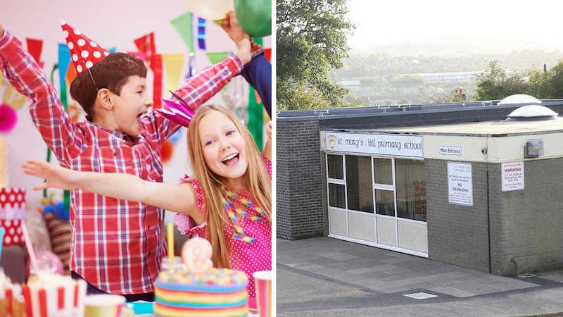 St Mary's on the Hill Primary School, Glengormley has banned party invites