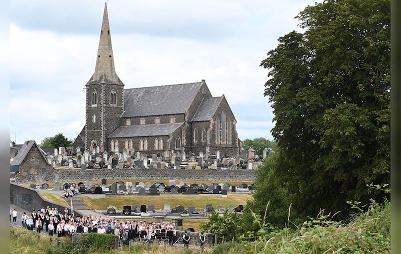 The annual Orange Order parade at Drumcree. Picture by Colm Lenaghan, Pacemaker