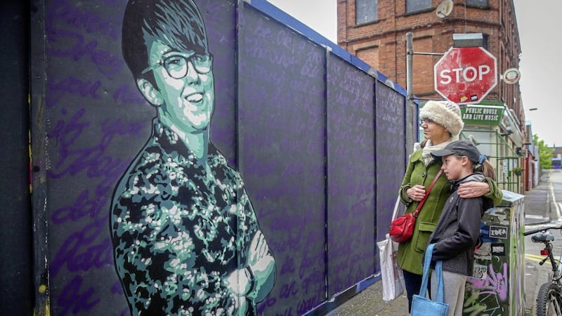 A mural of murdered journalist Lyra McKee in Kent Street, Belfast Picture by Mal McCann. 