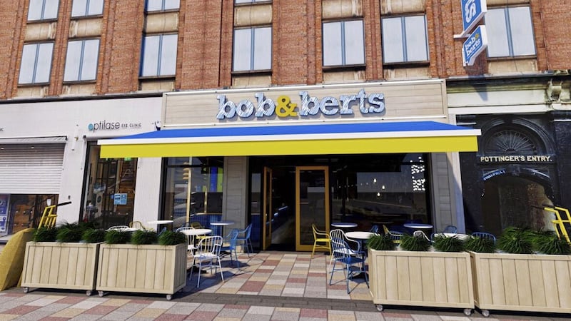 Visual impression of how Bob &amp; Berts new Ann Street coffee shop will look on Ann Street. 