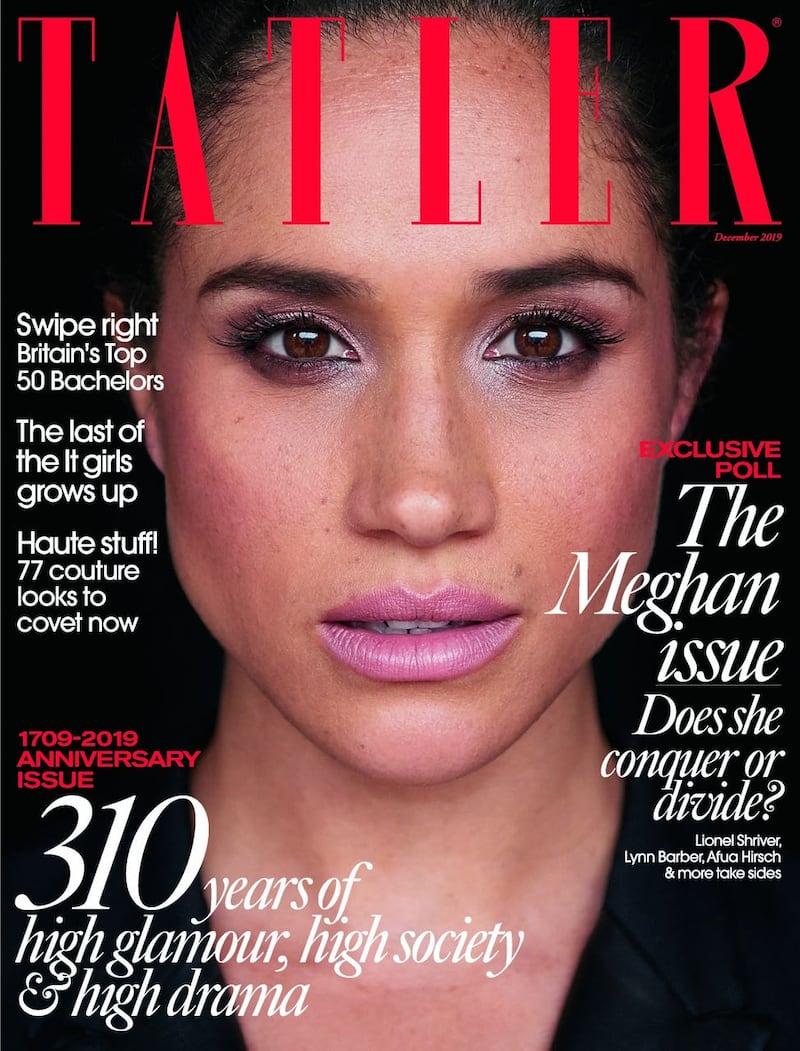 Meghan on the cover of Tatler magazine
