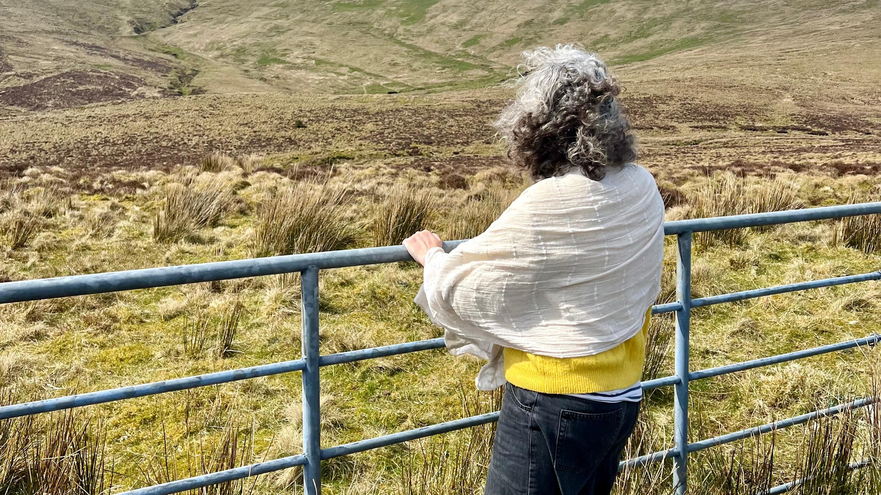 Ruby's mum taking in the Sperrins