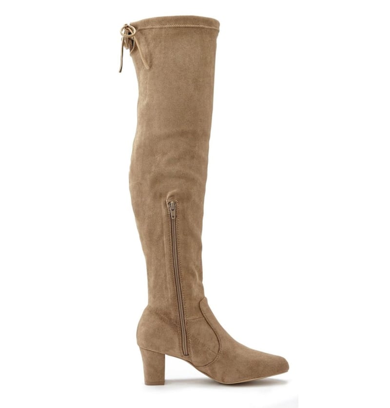Lascana Sand Stretchy Over-Knee Boots, &pound;65, available from Freemans