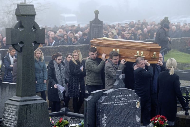 The funeral of Christopher Colhoun in Clonoe Co Tyrone Picture Mal McCann. 