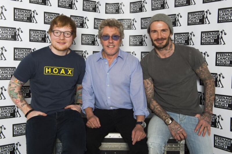 Ed, Roger and Becks at the event.