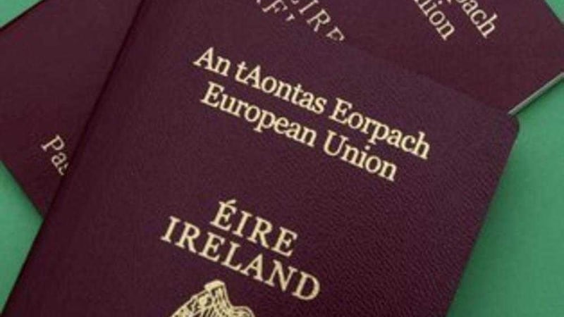 The number of British-born people applying for Irish passports has risen steeply in the past year 
