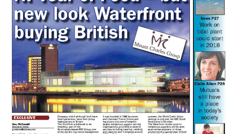 How the Irish News revealed in February that Amadeus was in the frame for the Waterfront Hall catering contract 